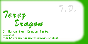 terez dragon business card